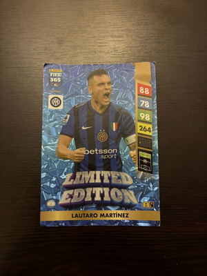 Lautaro Martínez FIFA 365 Adrenalyn XL Limited Edition card like new