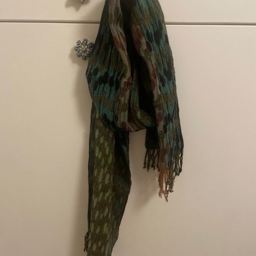 Mad Hat scarf multicolored green like new