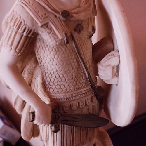Alexander the Great statue new alabaster with museum patina