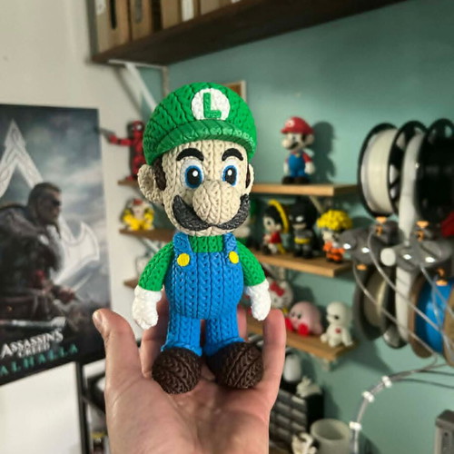Luigi 3d Printed Figure new, collectible Nintendo
