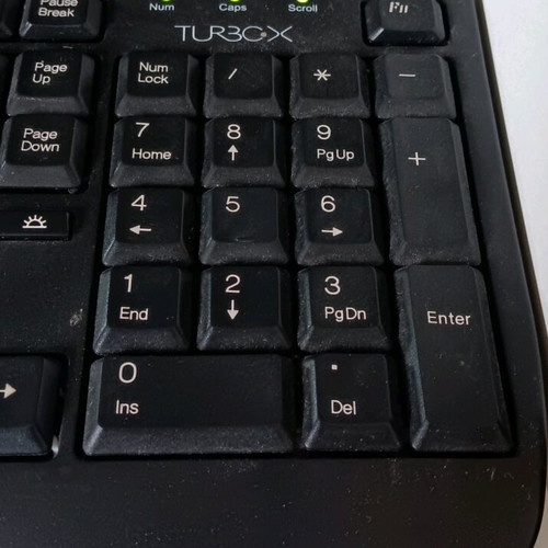 Turbo-X numeric keypad used, wired with LED indicators