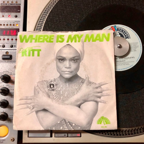 Eartha Kitt Where Is My Man vinyl used, 7", 45 RPM, single, stereo