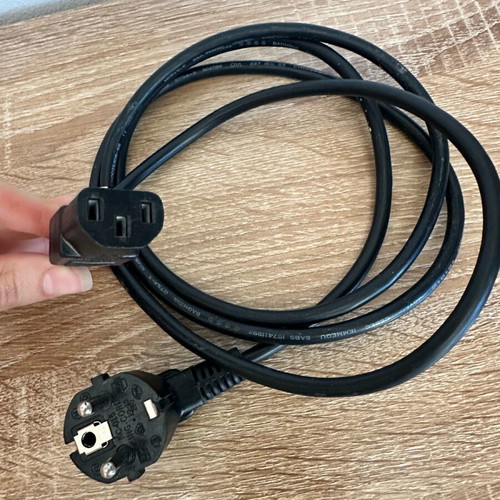 3Pin Schuko power cable for computer and monitor new