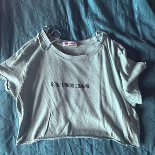 Pink Woman turquoise crop top size XS like new