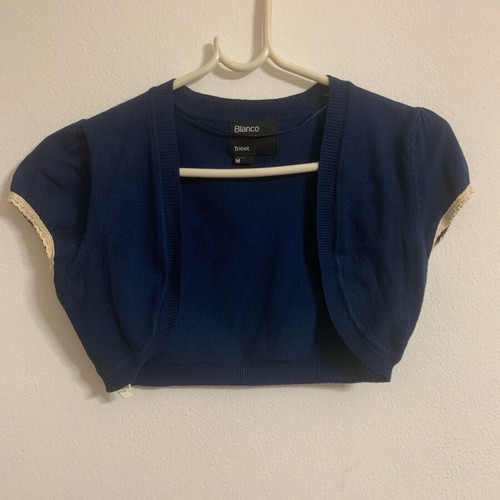 Bolero top like new, blue, size M