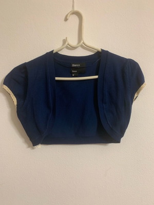 Bolero top like new, blue, size M