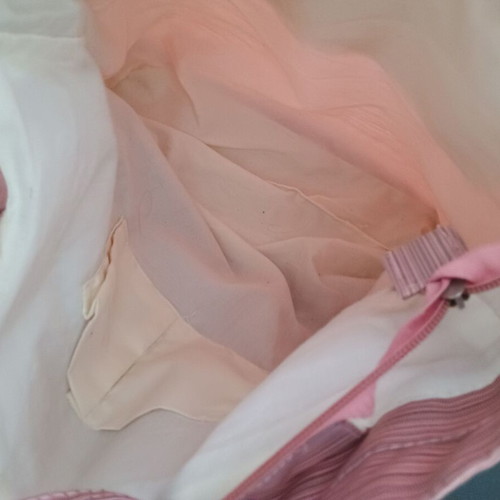 Fabric shoulder bag used, sapio milo pink