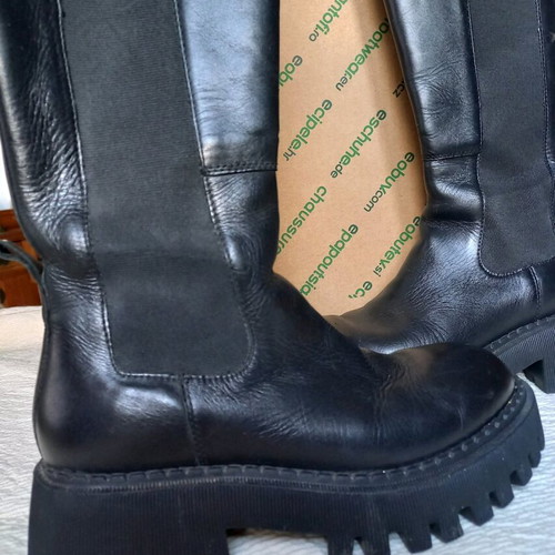 Badura boots used, black, genuine leather, size 38