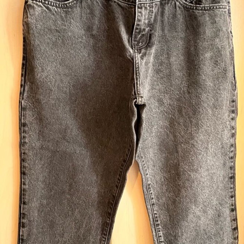 Denim black high-waisted Mango pants size 42 like new