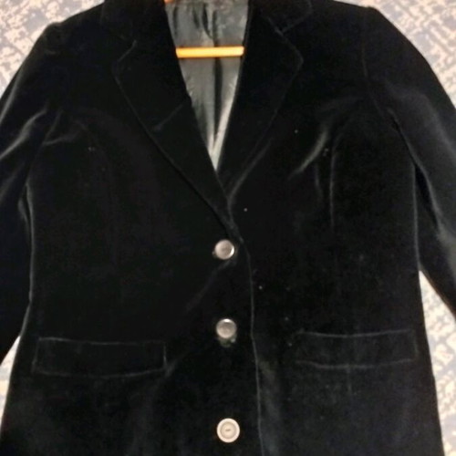 Velveteen women's jacket Bershka black like new, size M