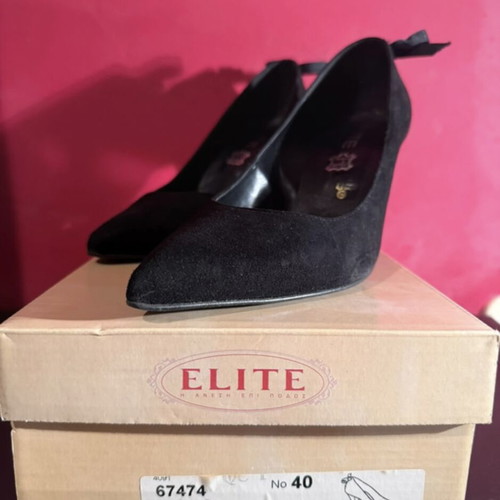 Elite women's heels size 40 like new, leather and suede