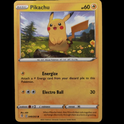 Pokémon Lightning Type Collectible Cards Set