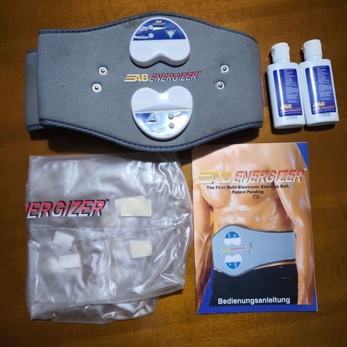 Ab Energizer abdominal belt used, complete set with box
