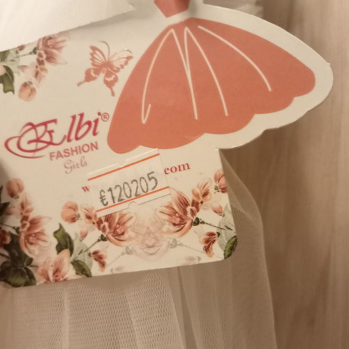 Flower girl dress new, sizes 7 and 9 years, tulle skirt with bow