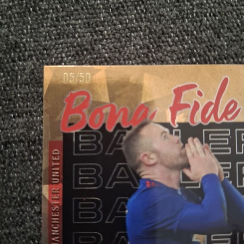 Wayne Rooney Topps Manchester United 25/26 Bona Fide Baller Gold Parallel