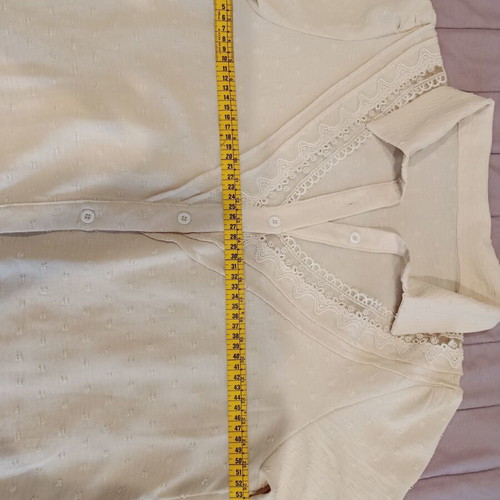 Shein women's shirt with bust transparency, like new, beige, XL