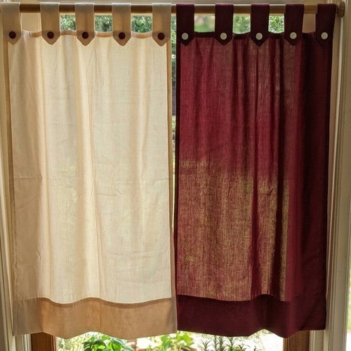 Curtains like new, set of 2 pieces, beautiful color and design