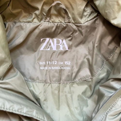 Zara kids jacket like new, size 11–12 years, green