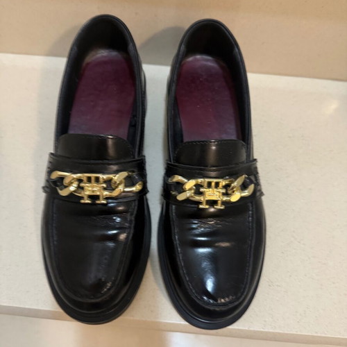 Tommy Hilfiger moccasins used, black, size 38