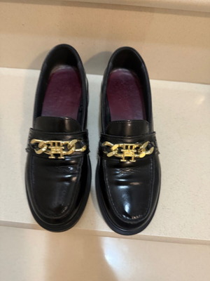 Tommy Hilfiger moccasins used, black, size 38