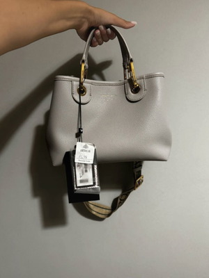Armani Jeans handbag new, gray with detachable strap