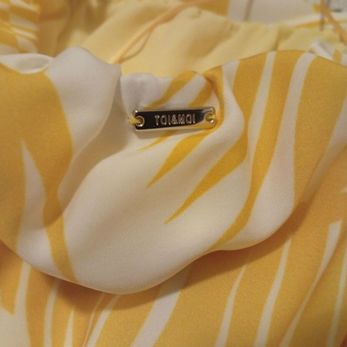 Toi&Moi dress, new, white and yellow, size S/M