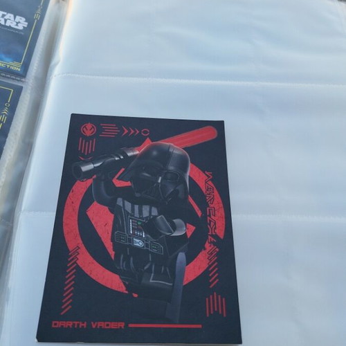 Lego Star Wars card album like new with posters and card template