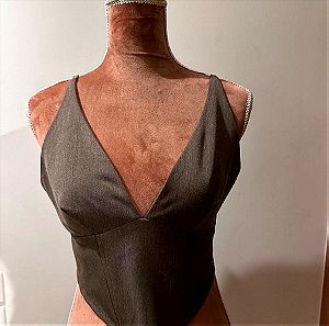 Corset top- Mind Your Style size M in Brown