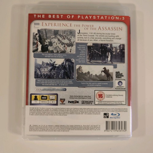 Assassin's Creed PlayStation 3 game like new