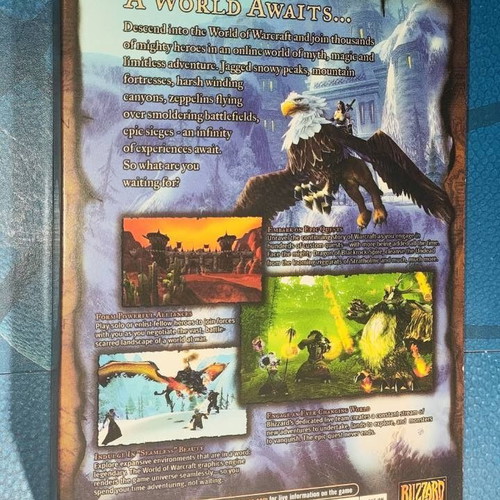 WOW World Of Warcraft PC/MAC CD ROM like new
