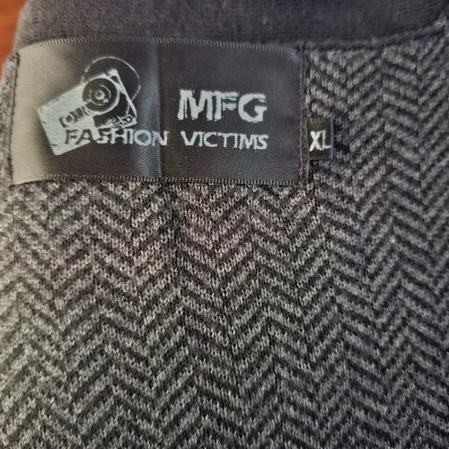 MFG Fashion Victims Black Men's Vest XL like new