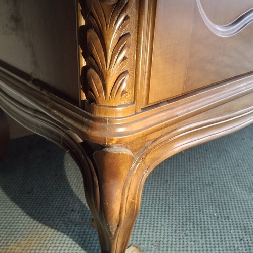 Handmade walnut buffet cabinet like new, classic vintage style
