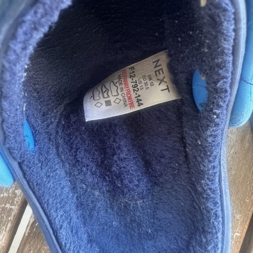 Next blue winter slippers boys' size 31 used