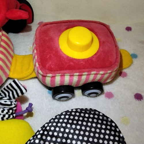 Baby rattles and toys used, set of multiple pieces