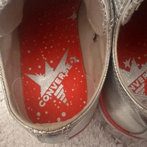 All Star Converse women's shoes silver used, size 37