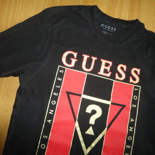 Guess men's t-shirt size S like new, black, 100% cotton