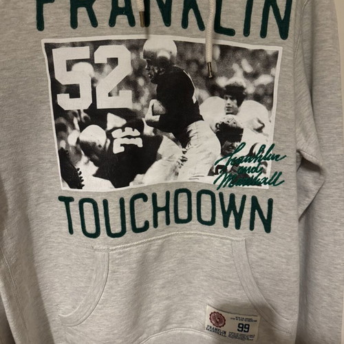Franklin & Marshall men's hoodie gray with green lining size M like new