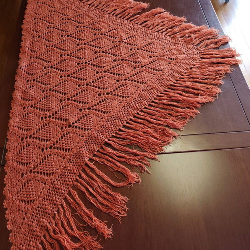 Handmade vintage scarf 180 * 100 like new