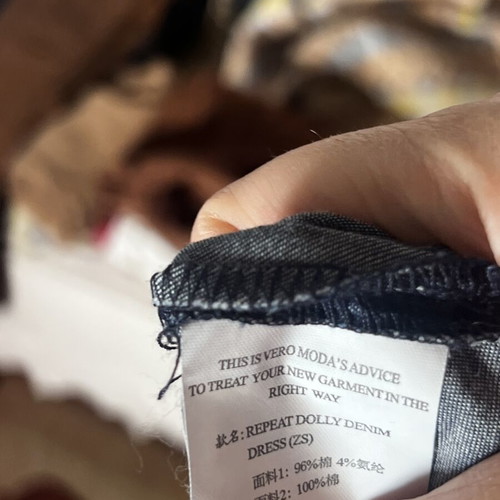 Balloon denim dress like new, blue, size M