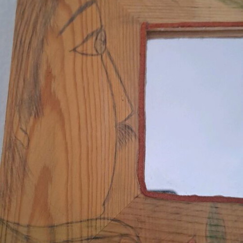 Frame with mirror like new