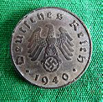  Νόμισμα του Γ' Ραιχ (10 Reichspfennig 1940)