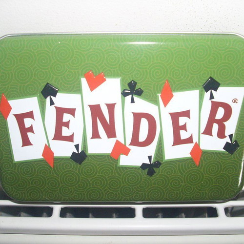 Fender Dual Playing Cards New, Collectible Set in Tin
