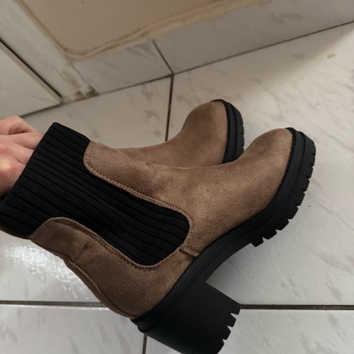 Women's ankle boots size 36 like new, black and brown