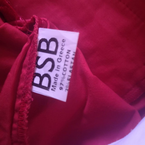 BSB Red Women's Shorts with Belt Size M