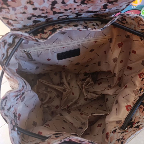 Doca backpack bag like new, black and multicolor