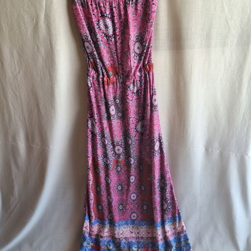 Twenty 29 Strapless Maxi Dress Mandala Summer Rayon S like new