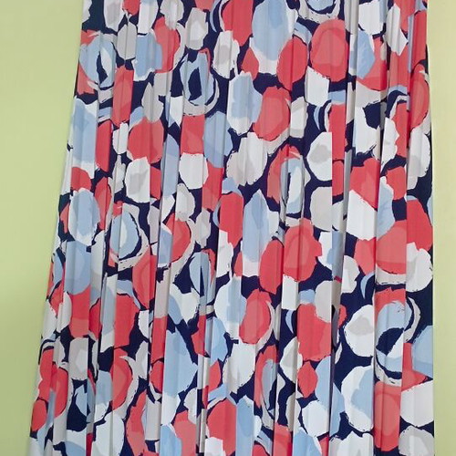 Tom Tailor pleated skirt with elastic waist size large like new multicolor