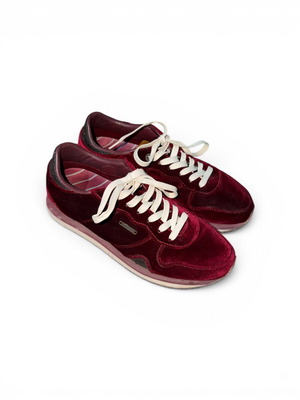 Pepe Jeans red velvet sneakers size 39 like new