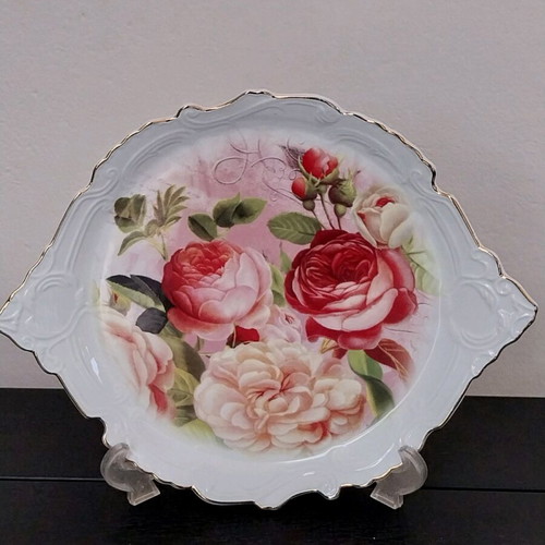 SNT Home serving platter, dishwasher safe, floral design