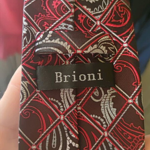 Silk tie new, 9.5cm tip width